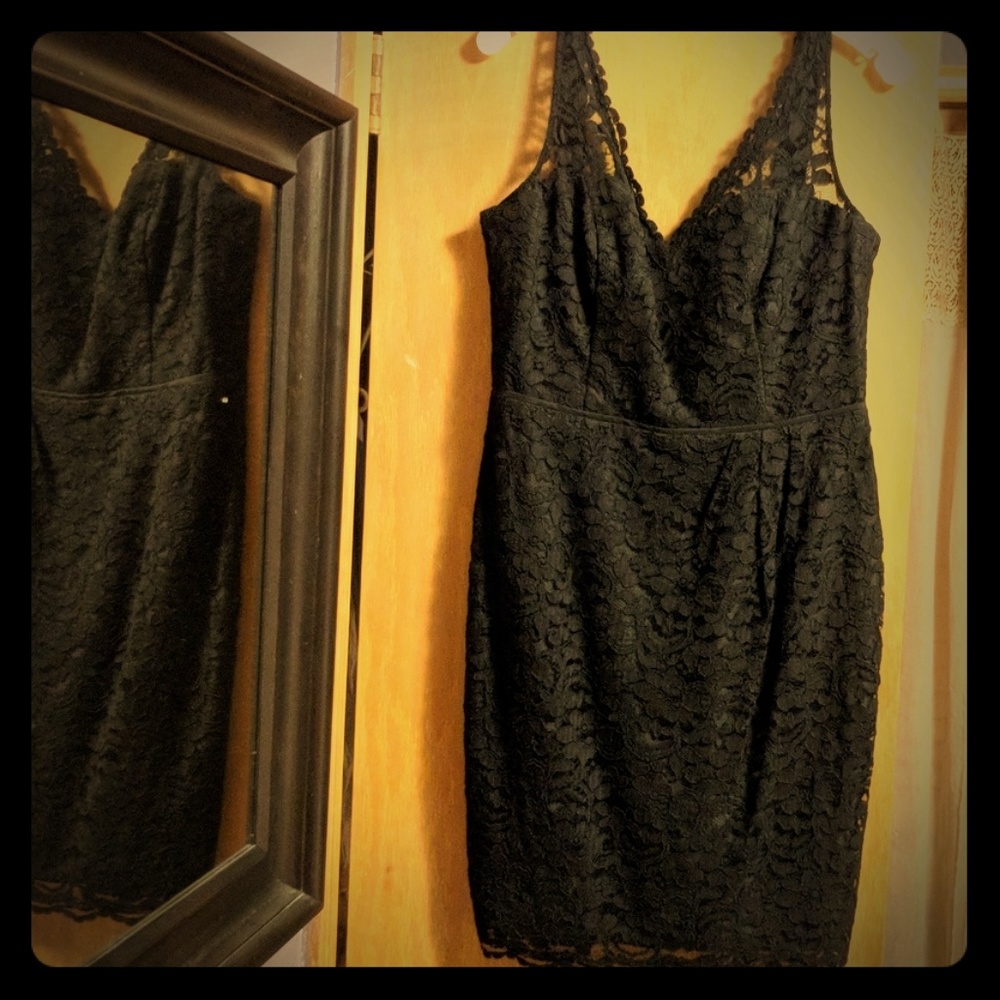 Black lace dress